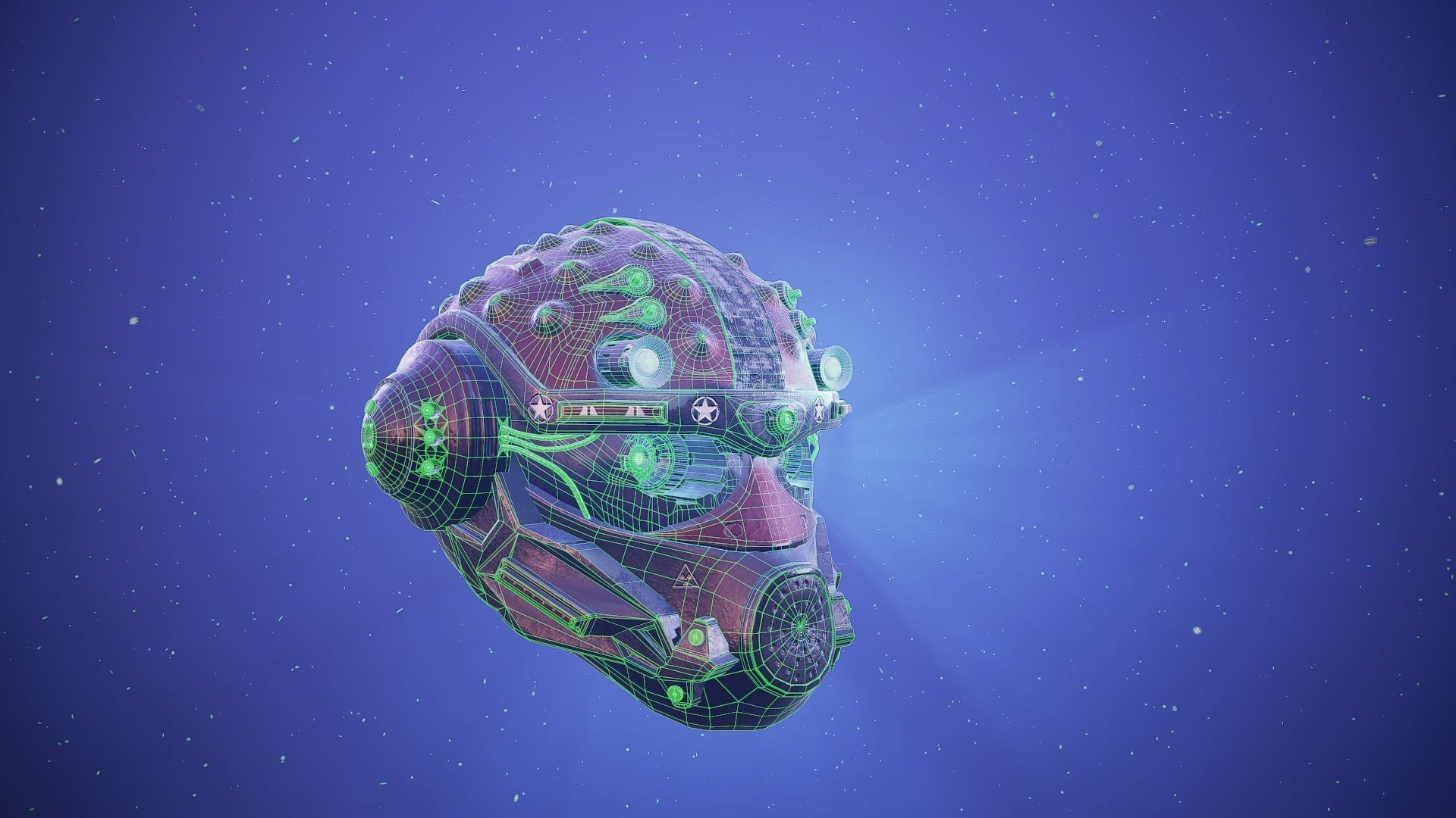 CYBERHEAD space helmet in fortnite Low-poly 3D model_11