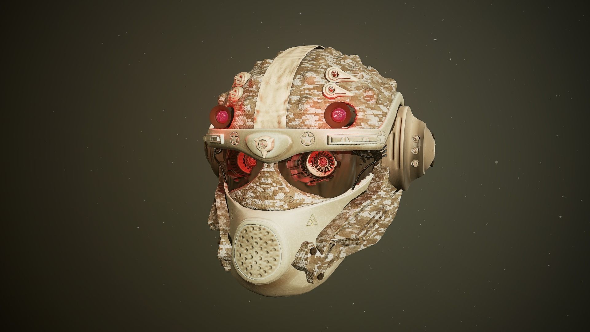 CYBERHEAD space helmet in fortnite Low-poly 3D model_7