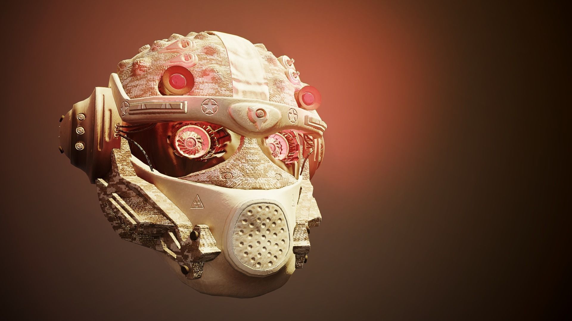 CYBERHEAD space helmet in fortnite Low-poly 3D model_13