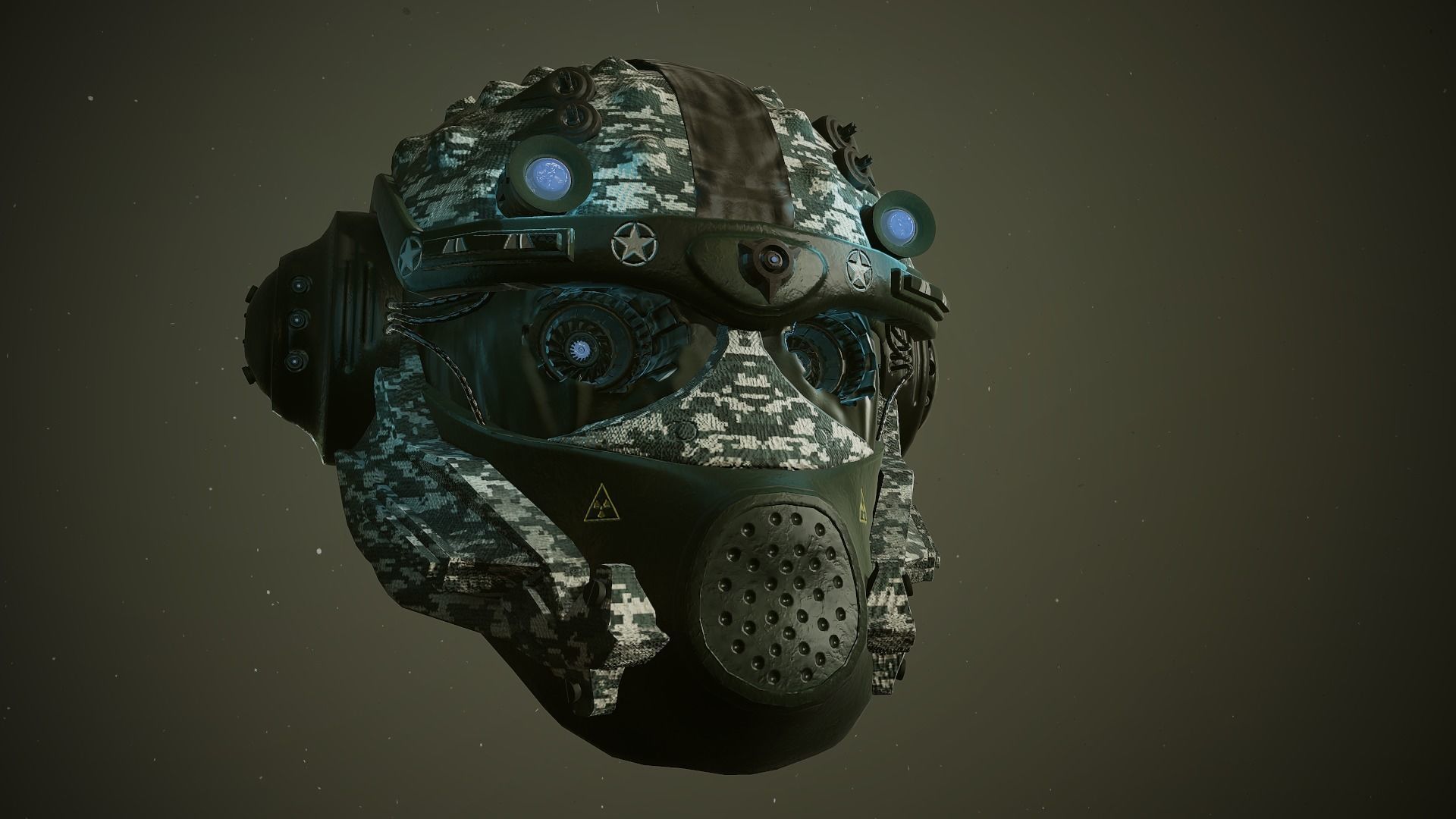 CYBERHEAD space helmet in fortnite Low-poly 3D model_9