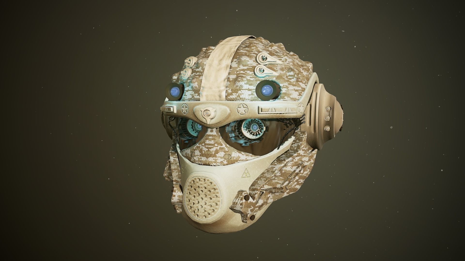 CYBERHEAD space helmet in fortnite Low-poly 3D model_8