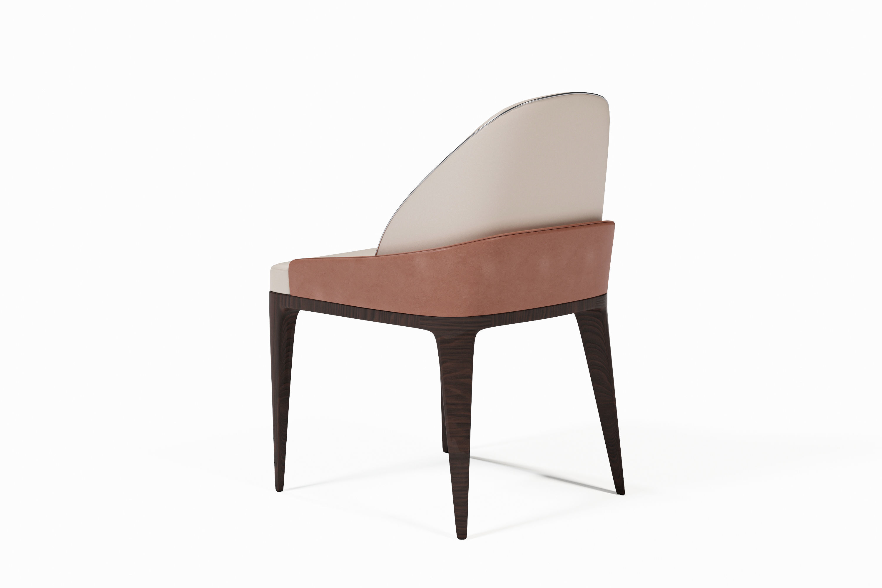 Bentley chair Low-poly 3D model_11
