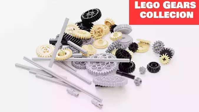 Lego gear collecion 3D print model