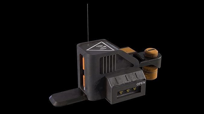 Scifi model generator Low-poly 3D model