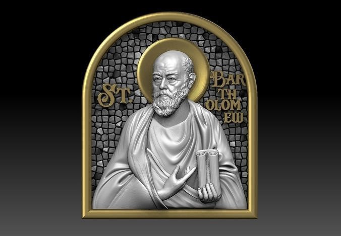 saint Bartholomew  the apostle cnc 3d model  3D print model