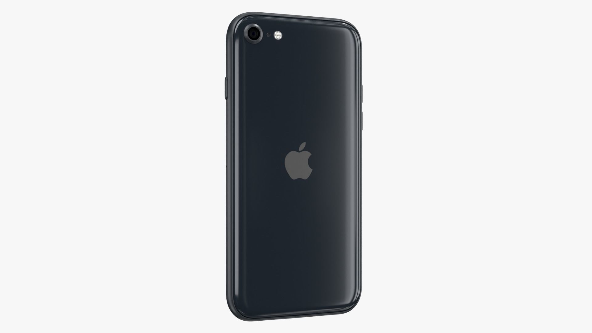 iPhone SE Midnight 2022 Low-poly 3D model_10