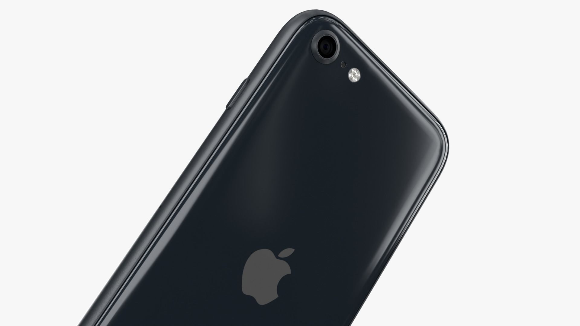 iPhone SE Midnight 2022 Low-poly 3D model_4
