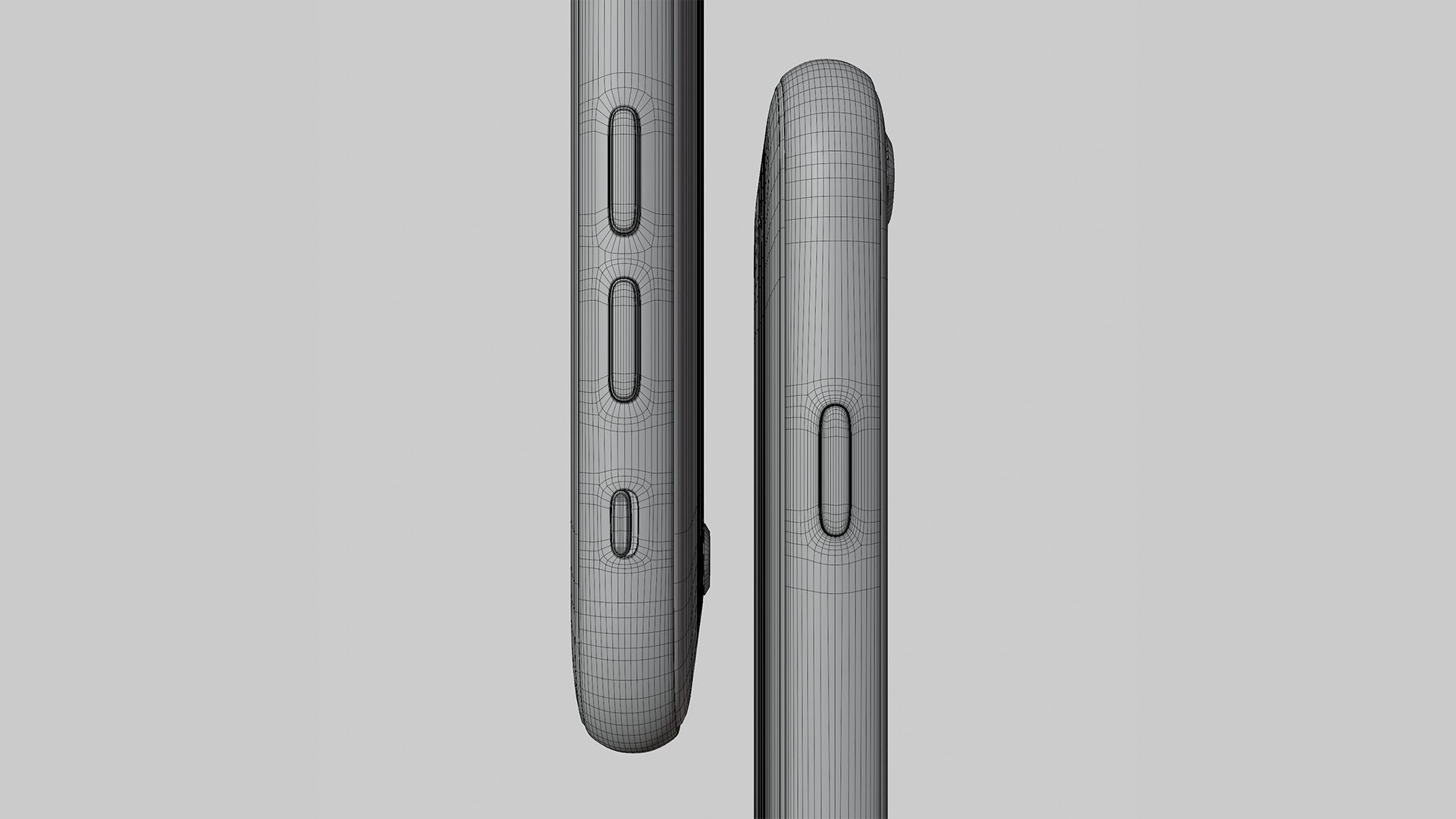 iPhone SE Midnight 2022 Low-poly 3D model_19