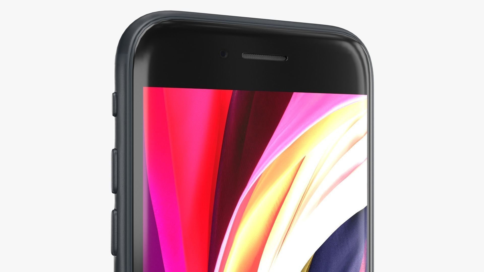 iPhone SE Midnight 2022 Low-poly 3D model_8