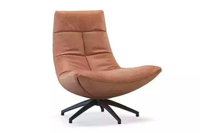 Fauteuil Reflex cognac 3D model