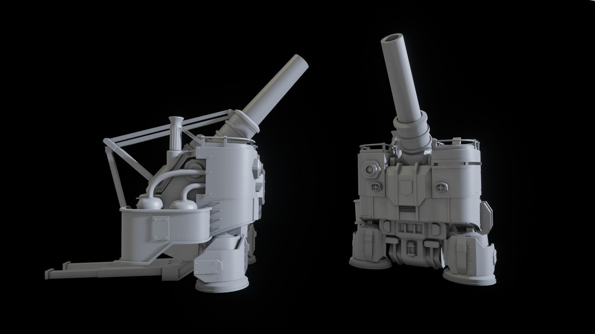 Erlkonig - Iron Harvest Saxony Artillery Mech Free 3D print model_2