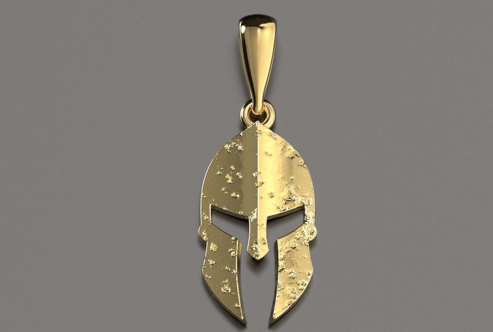 Spartan Helmet Pendant 3D print model_8