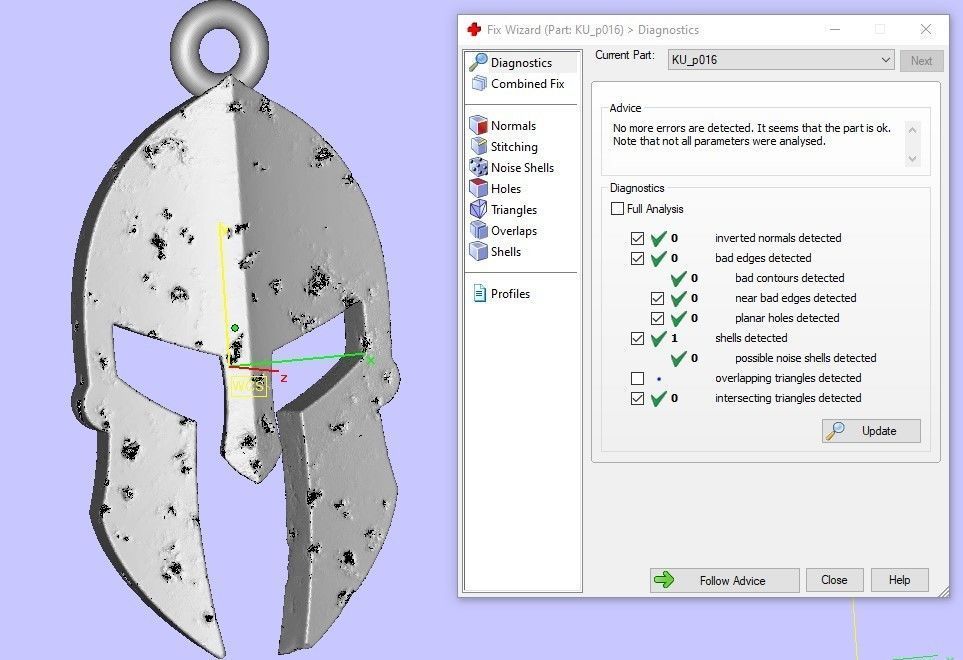 Spartan Helmet Pendant 3D print model_13