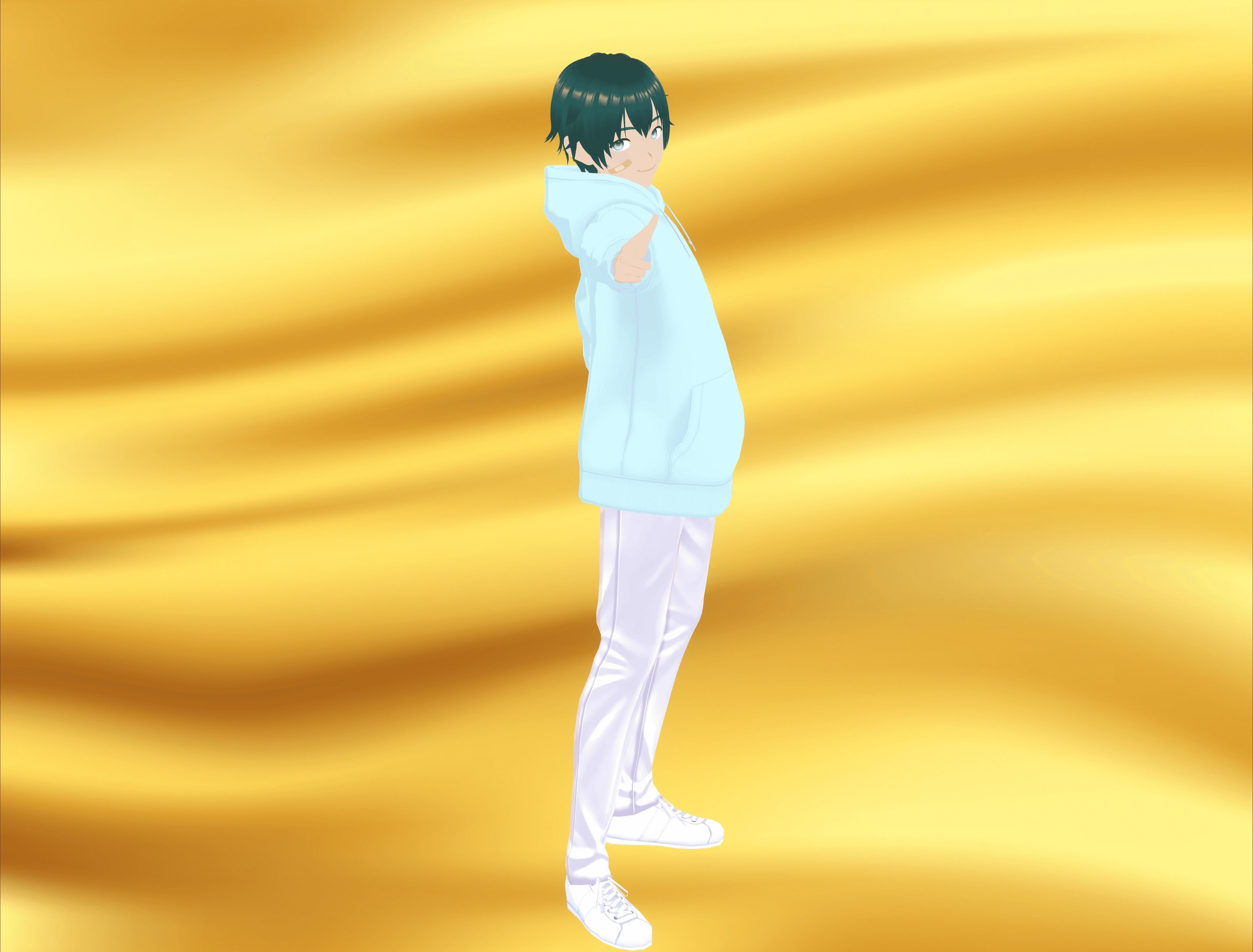 Boy character VR 3D model Low-poly 3D model_13