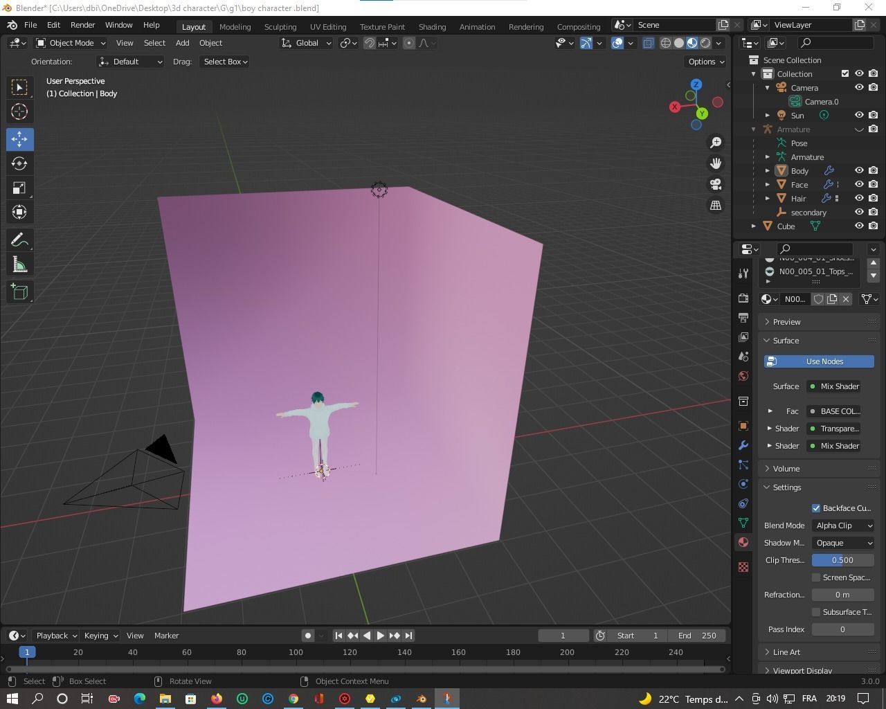 Boy character VR 3D model Low-poly 3D model_5