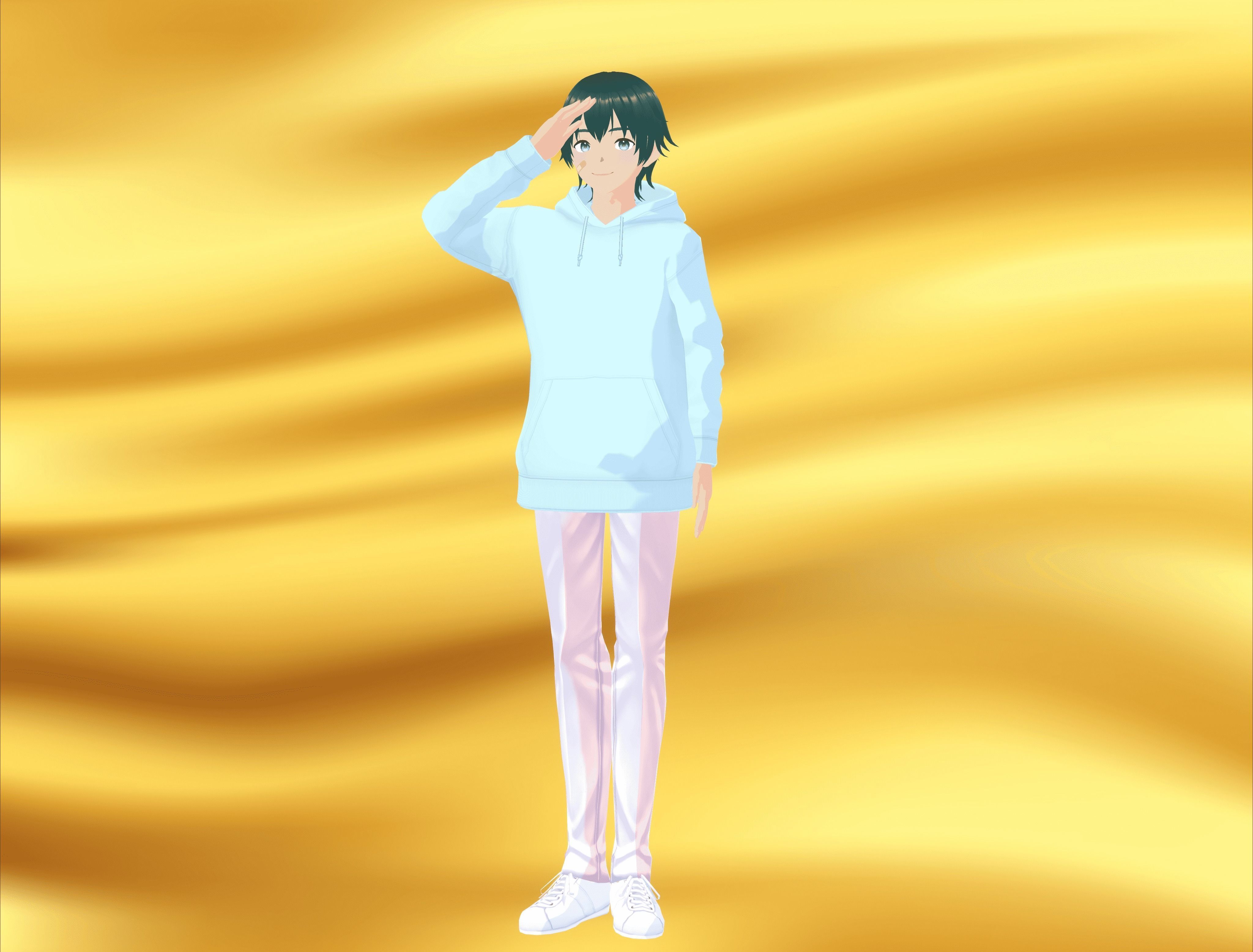 Boy character VR 3D model Low-poly 3D model_12