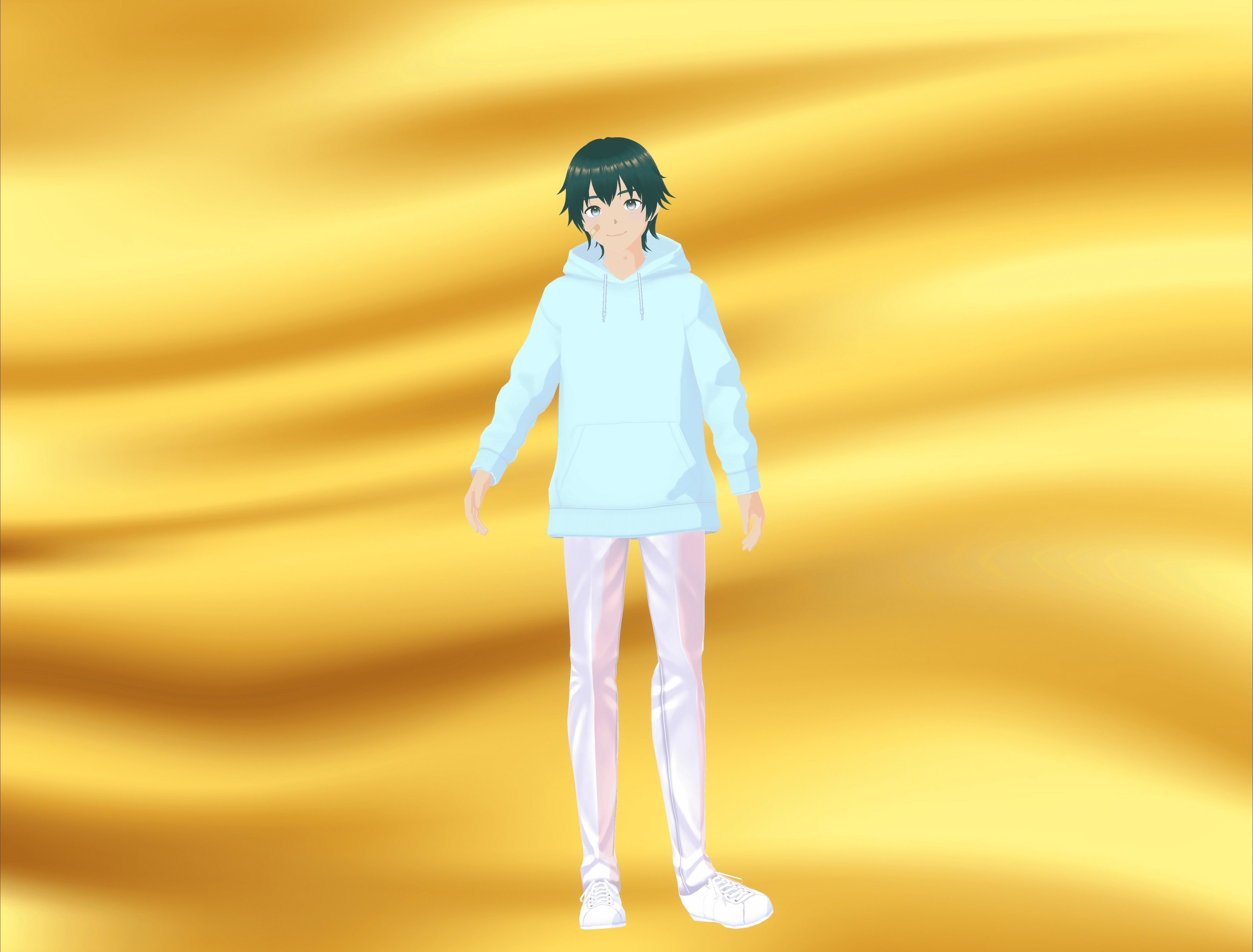 Boy character VR 3D model Low-poly 3D model_10