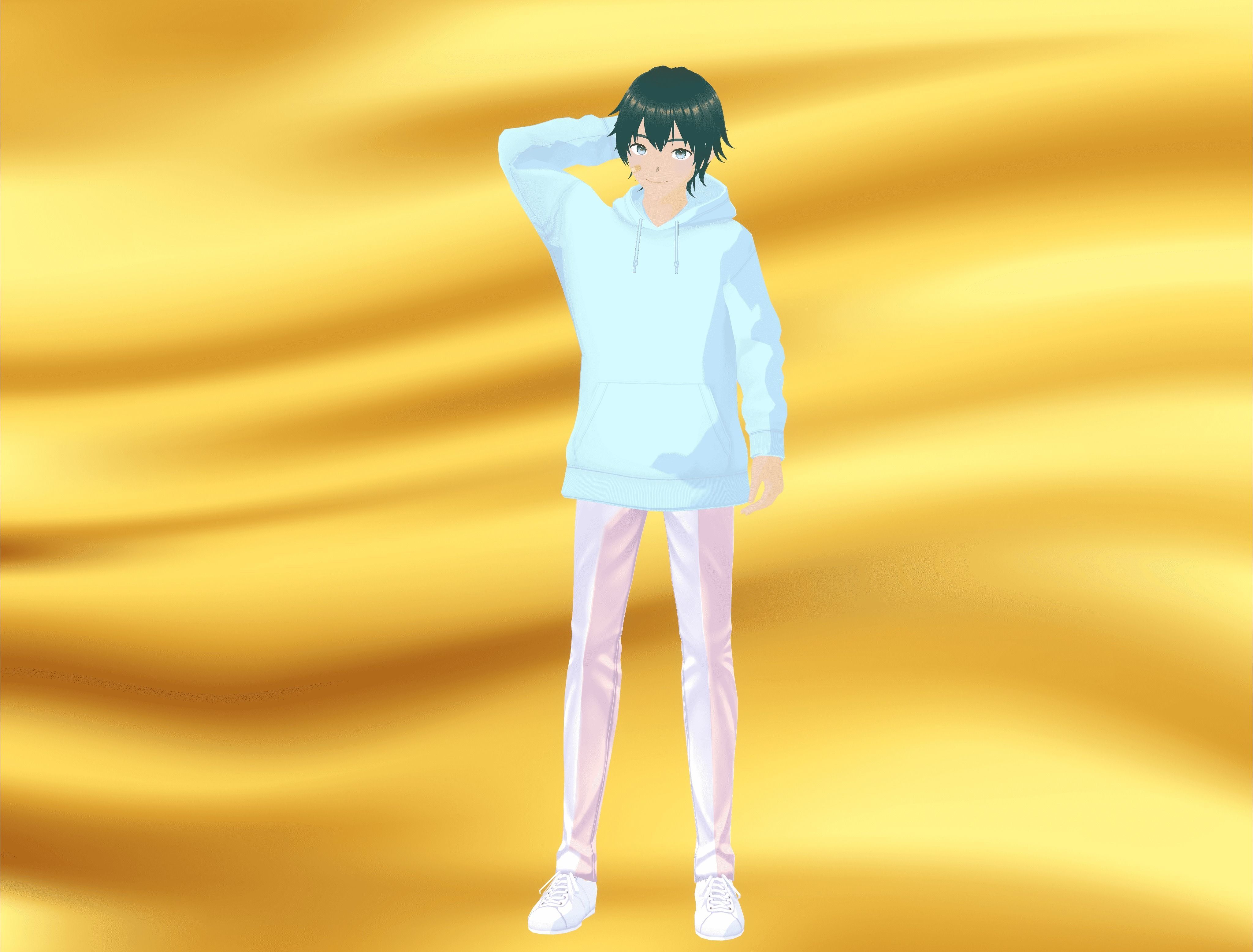 Boy character VR 3D model Low-poly 3D model_9