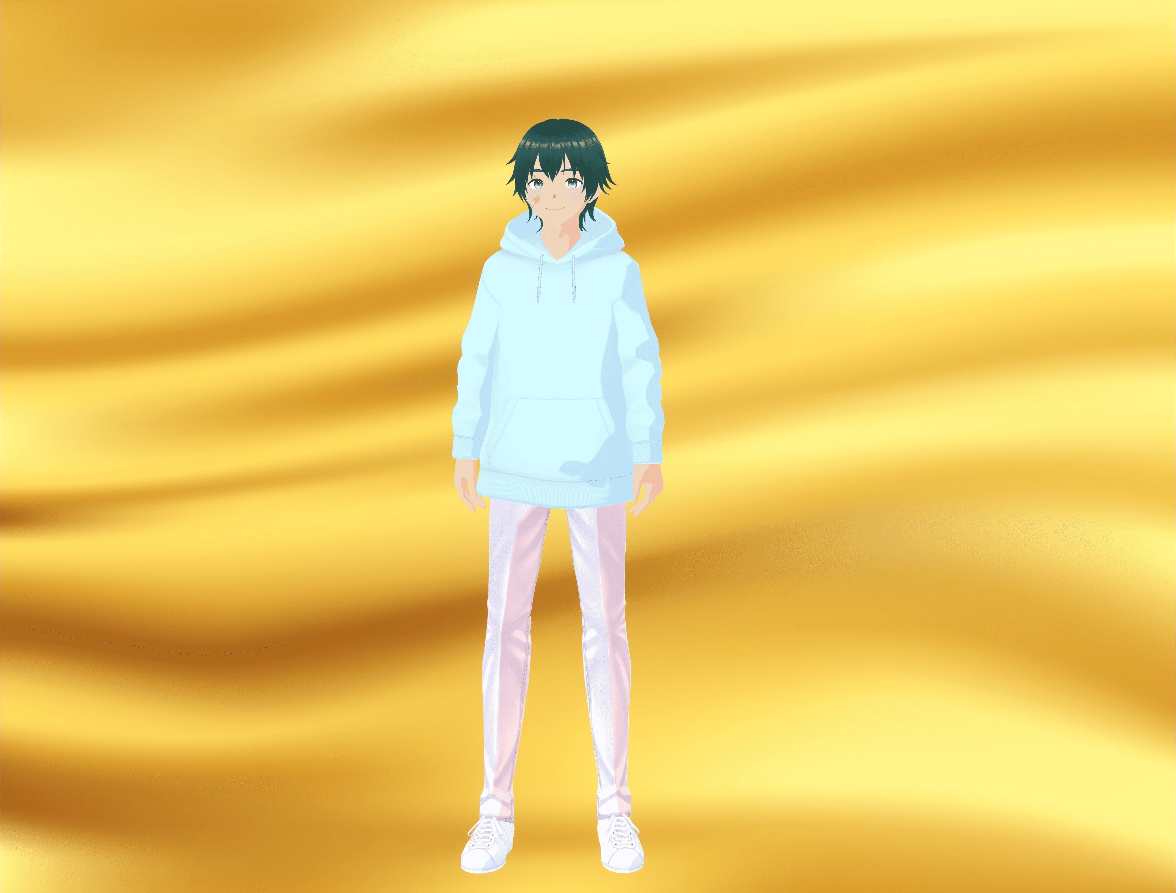 Boy character VR 3D model Low-poly 3D model_8