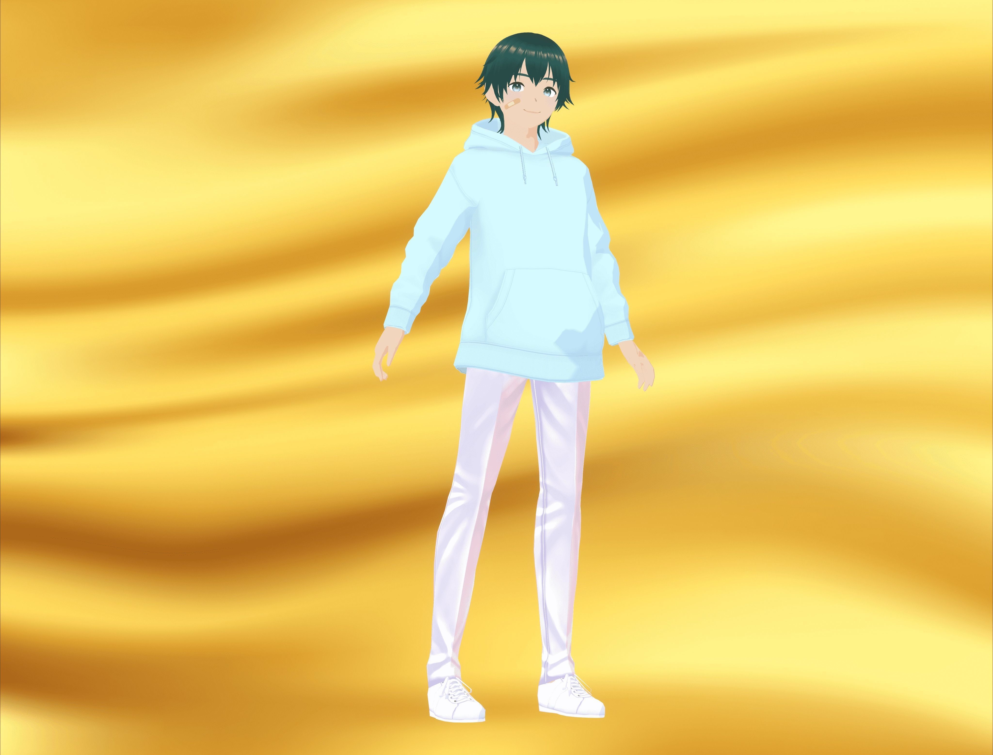 Boy character VR 3D model Low-poly 3D model_16