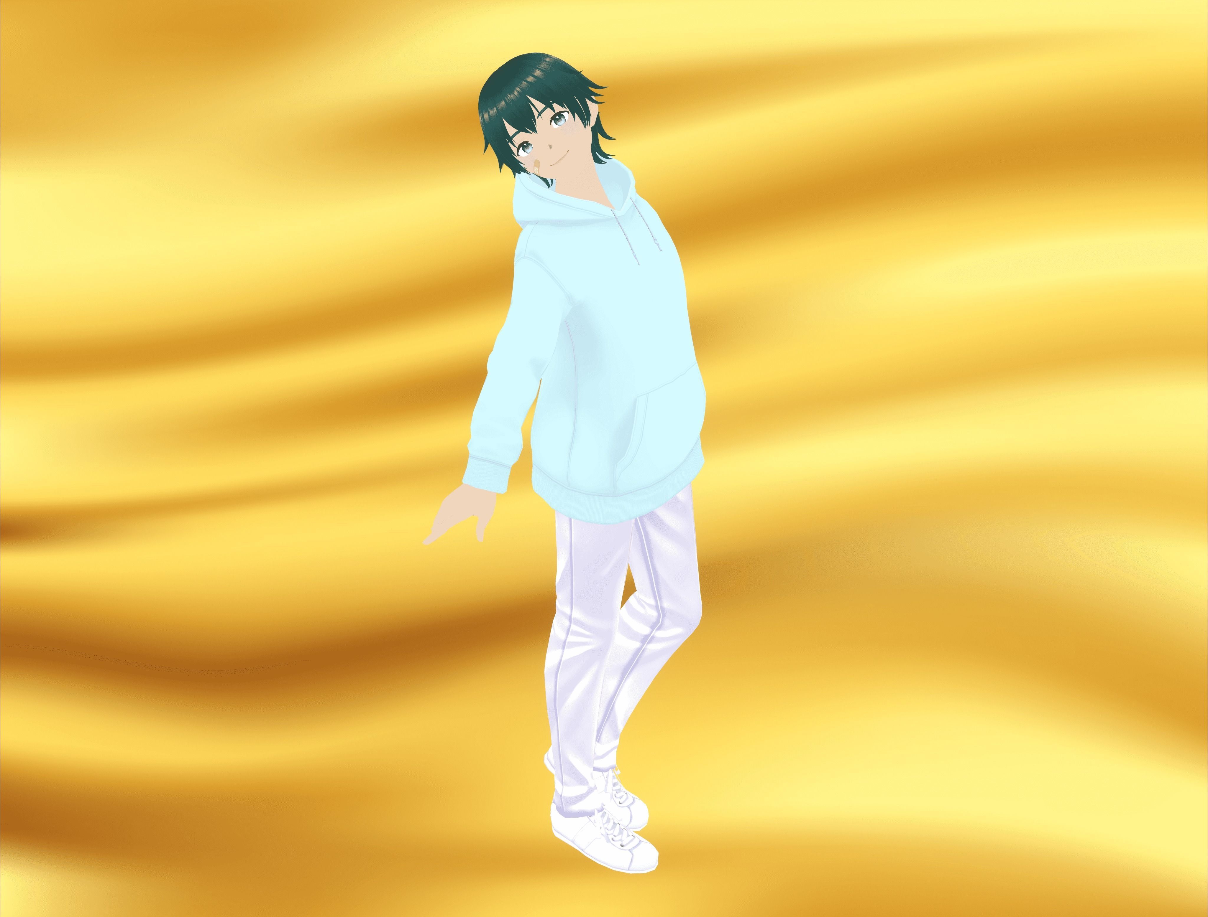 Boy character VR 3D model Low-poly 3D model_17