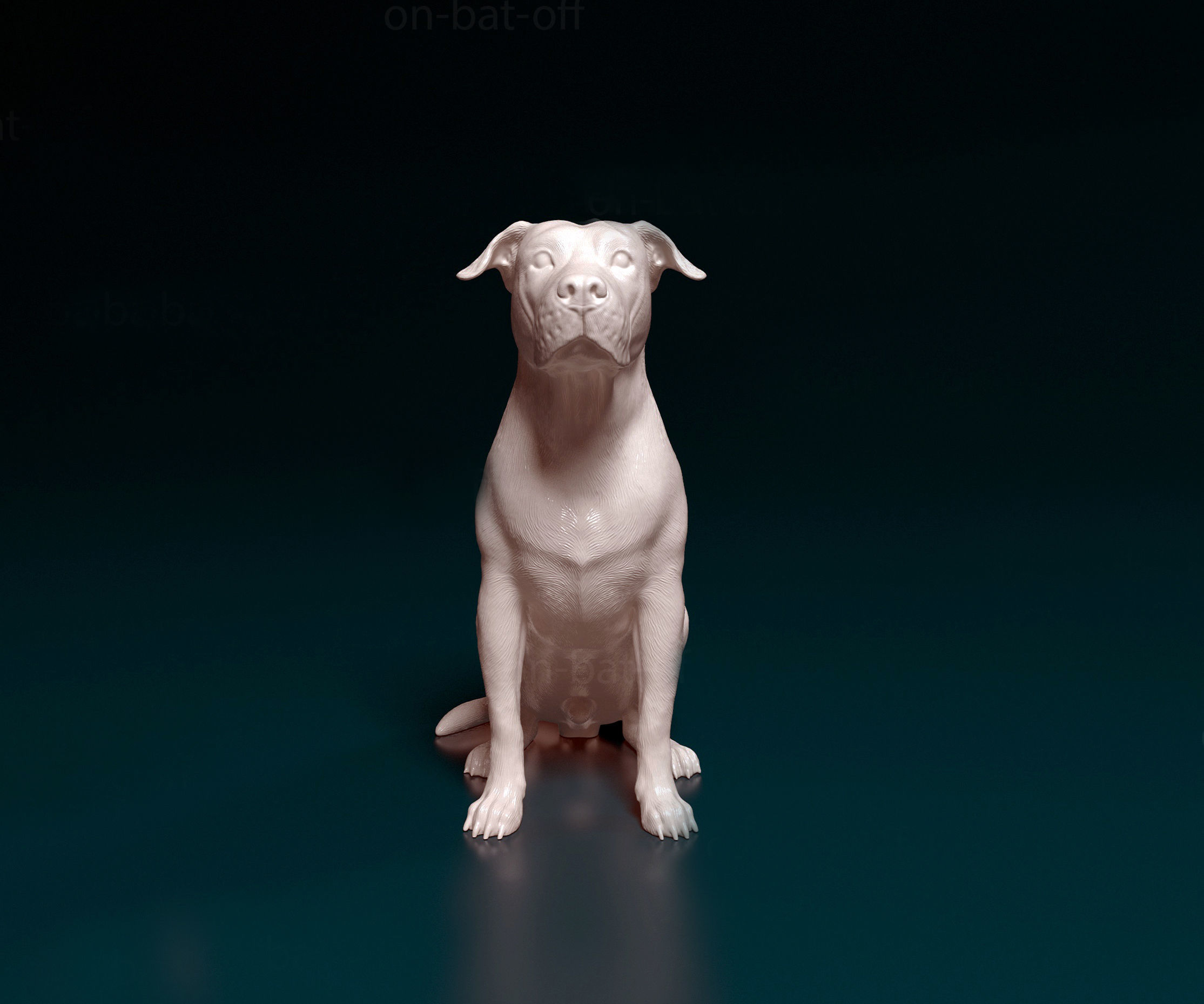 American Bulldog 3D print model_1