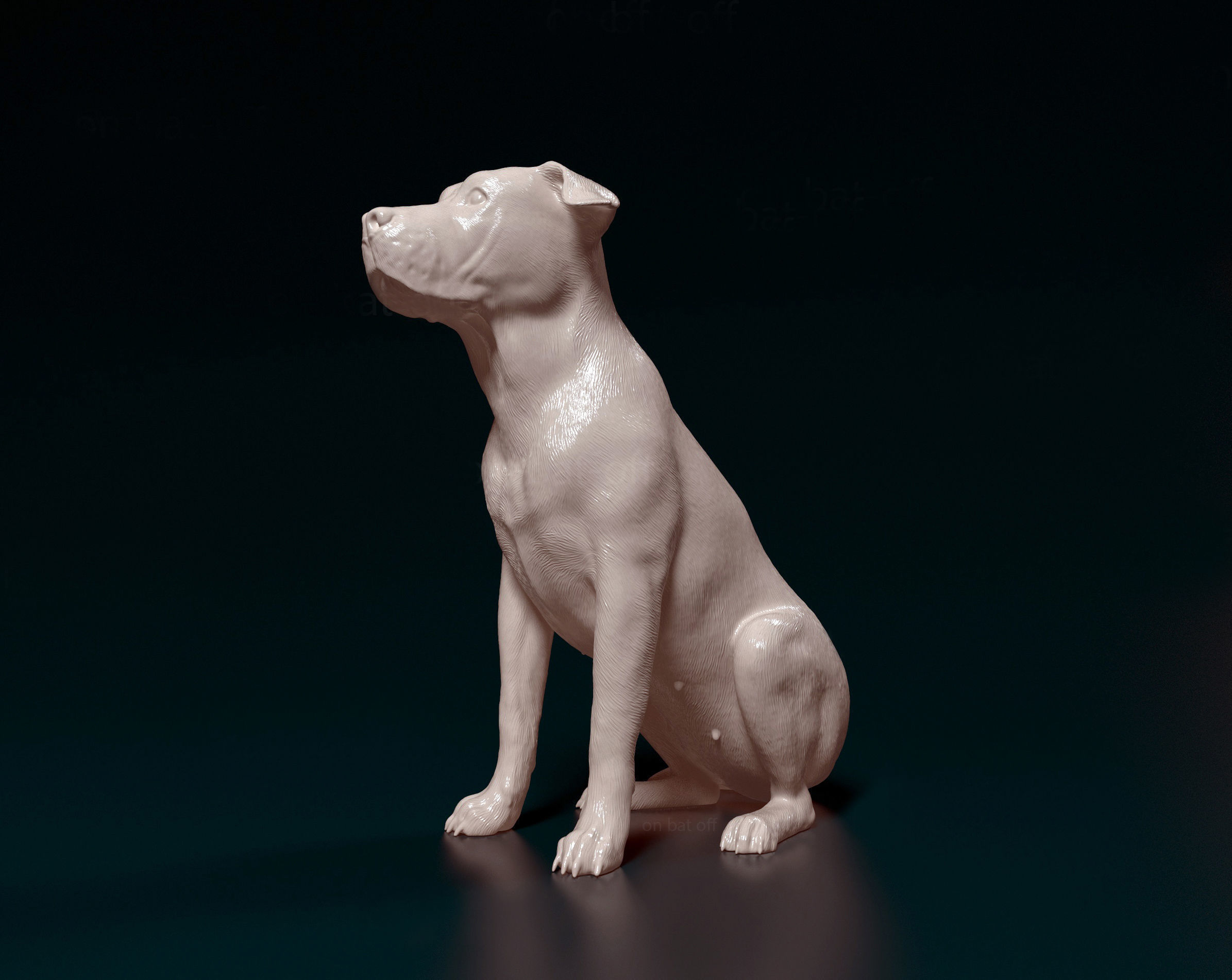 American Bulldog 3D print model_4