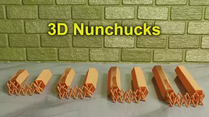3d Print Ready Nunchucks
