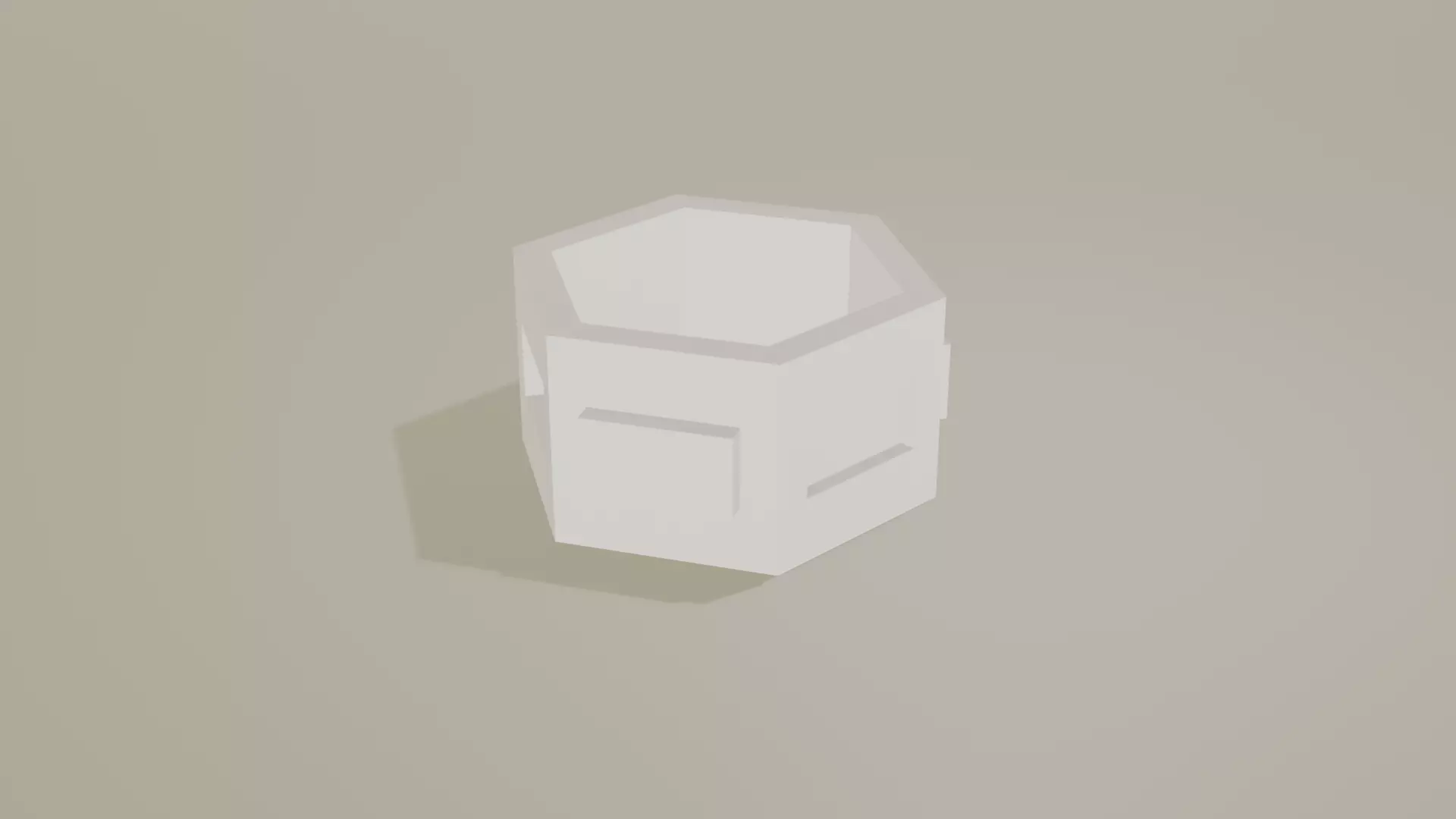 Hexagonal grid piece Free 3D print model