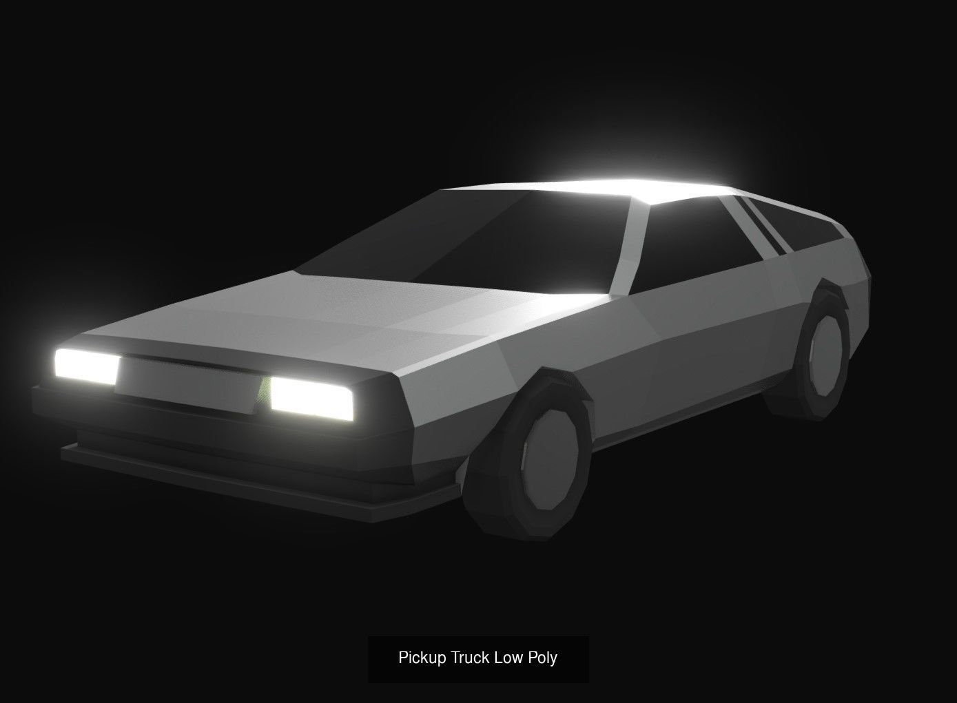 14 Low Poly Cars 3D Model Collection_8
