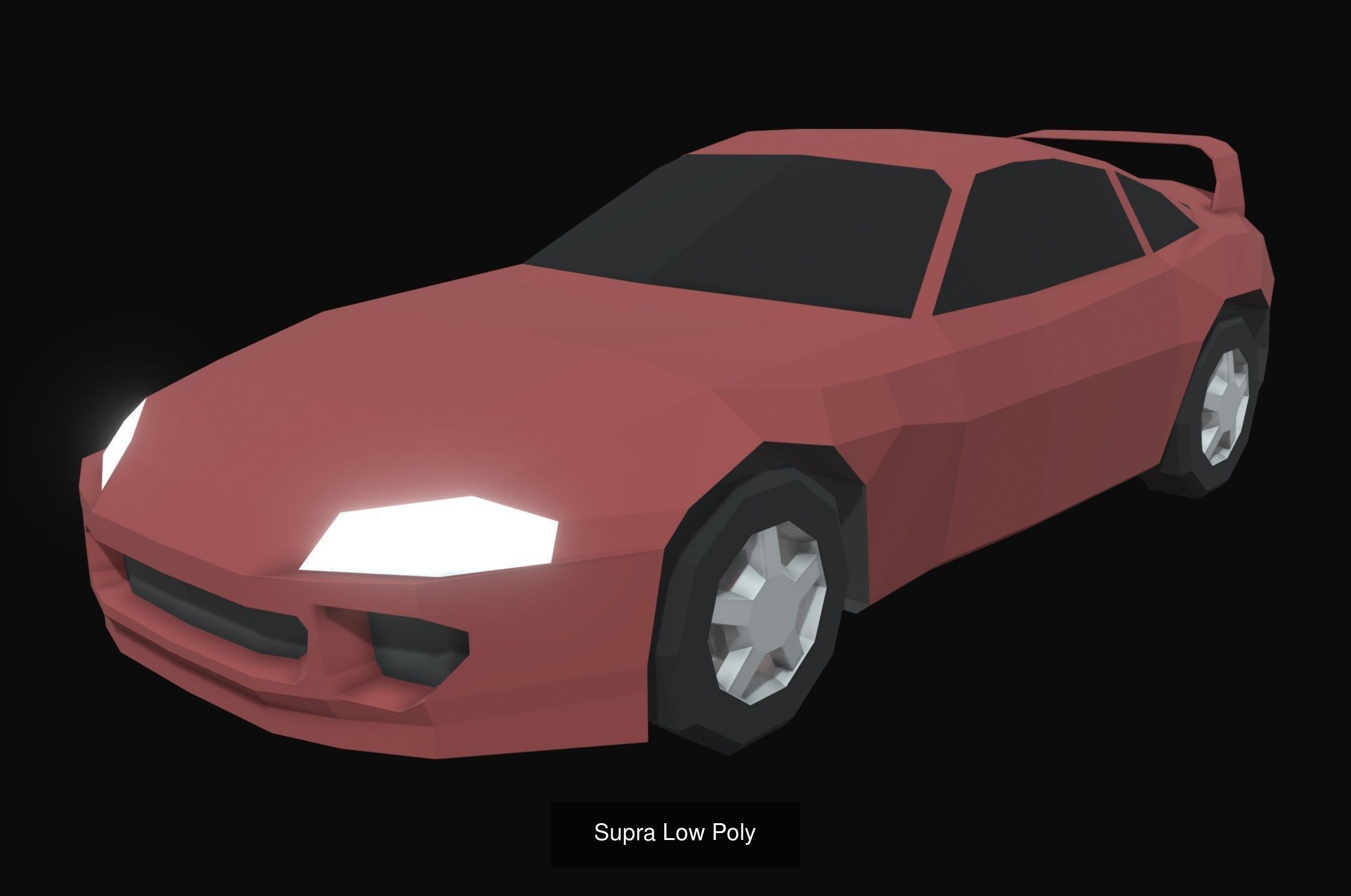 14 Low Poly Cars 3D Model Collection_6