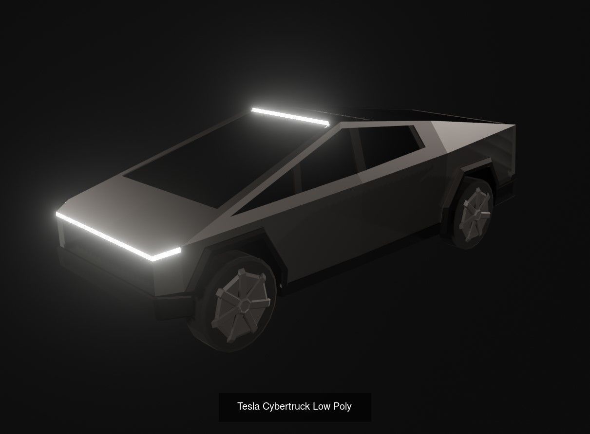 14 Low Poly Cars 3D Model Collection_2