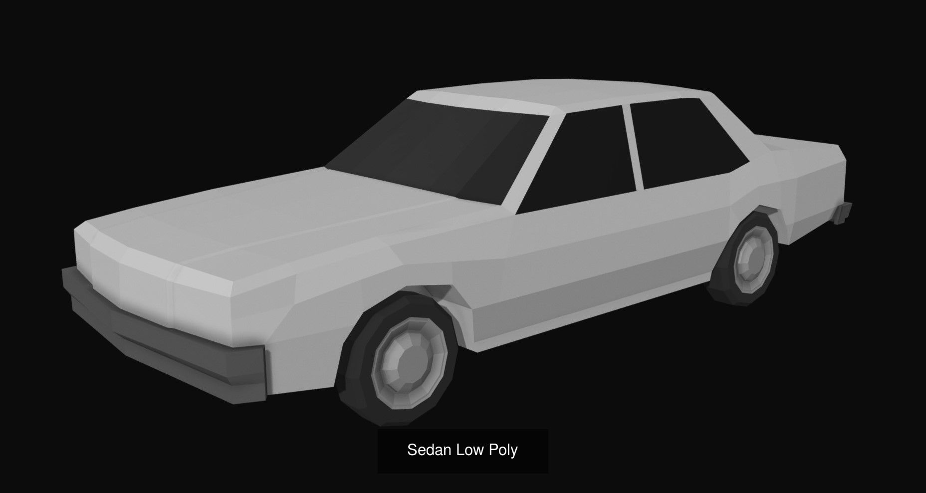 14 Low Poly Cars 3D Model Collection_12