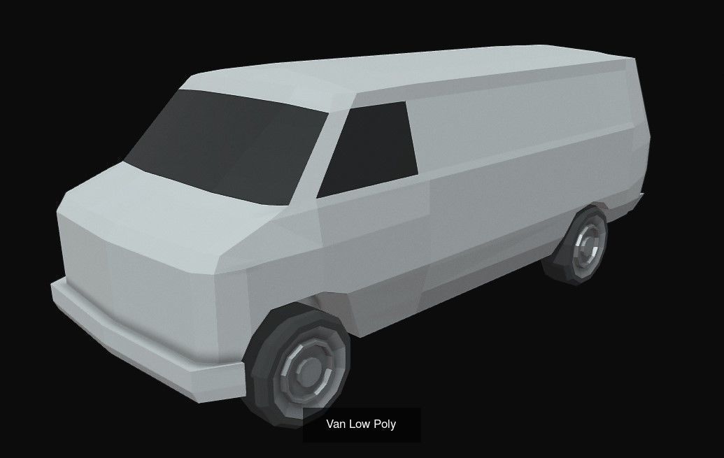 14 Low Poly Cars 3D Model Collection_13