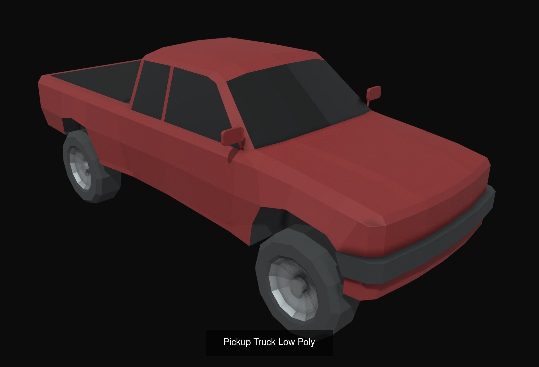 14 Low Poly Cars 3D Model Collection_7