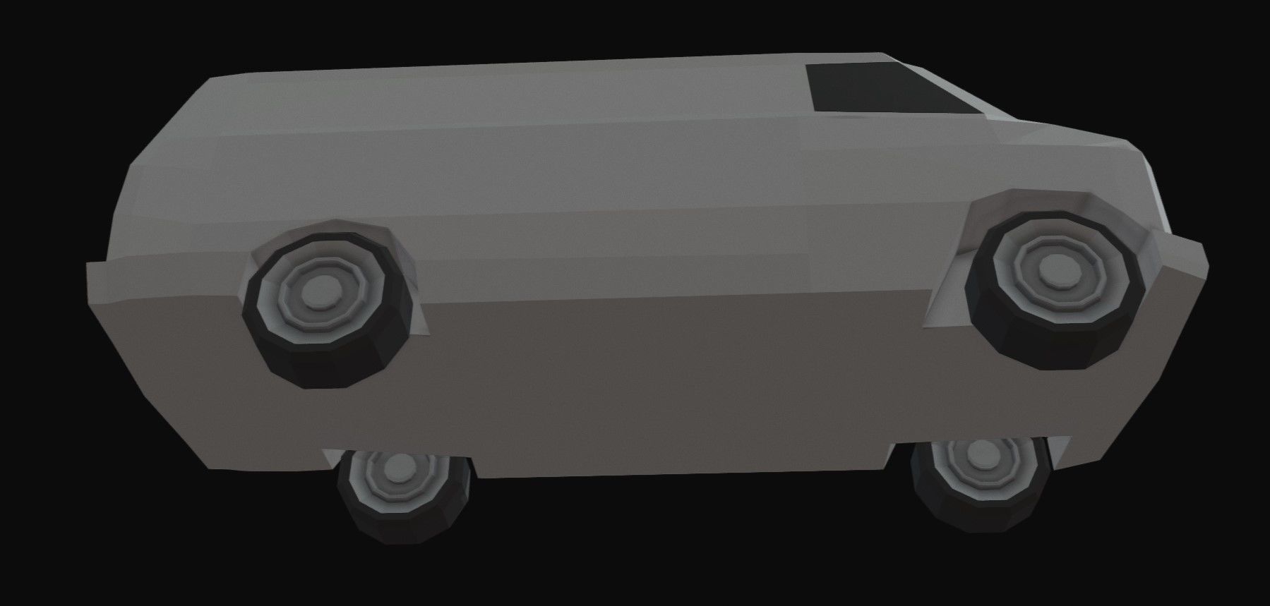 Van Low Poly Low-poly 3D model_3