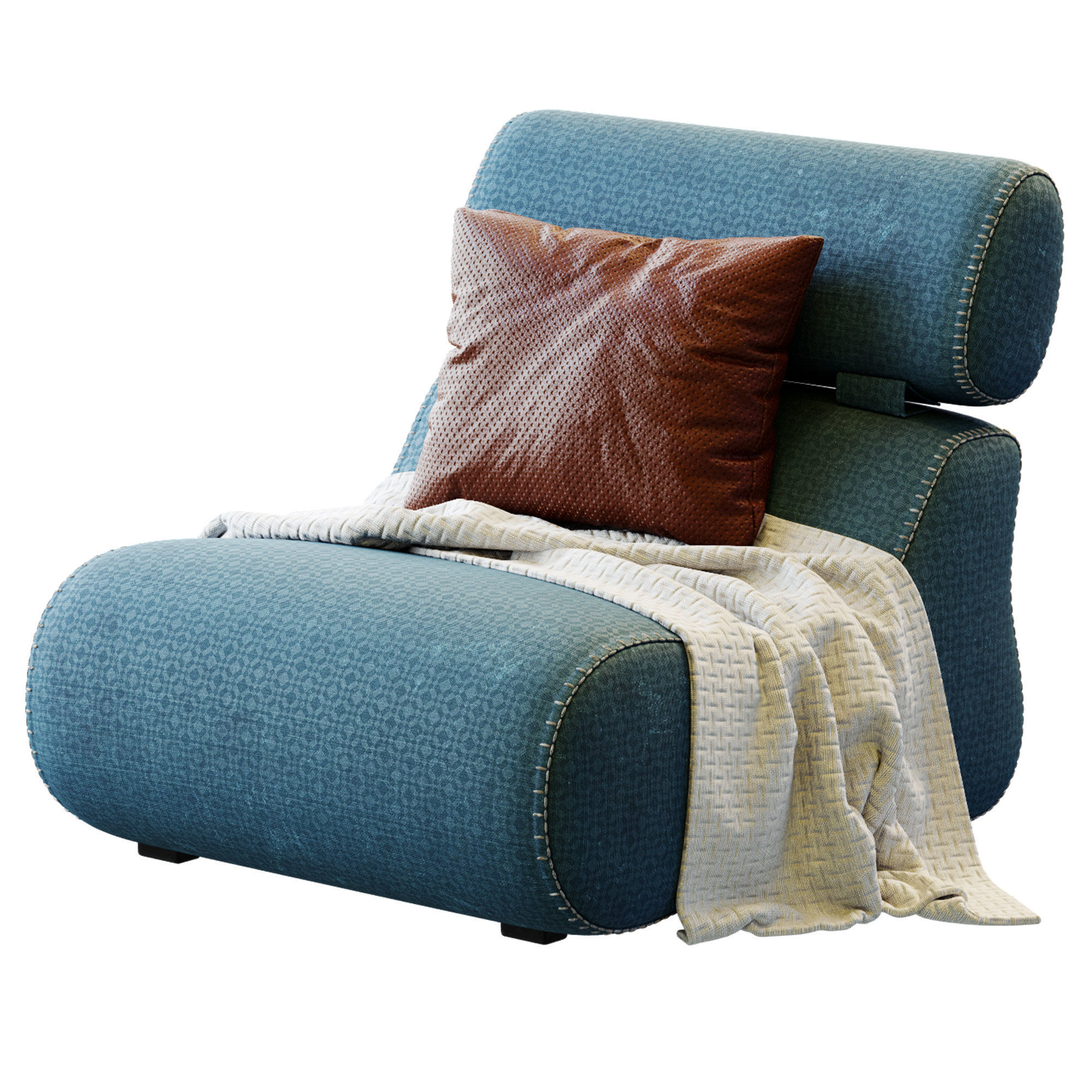 Fauteuil Club By Kave Home 3D model_13