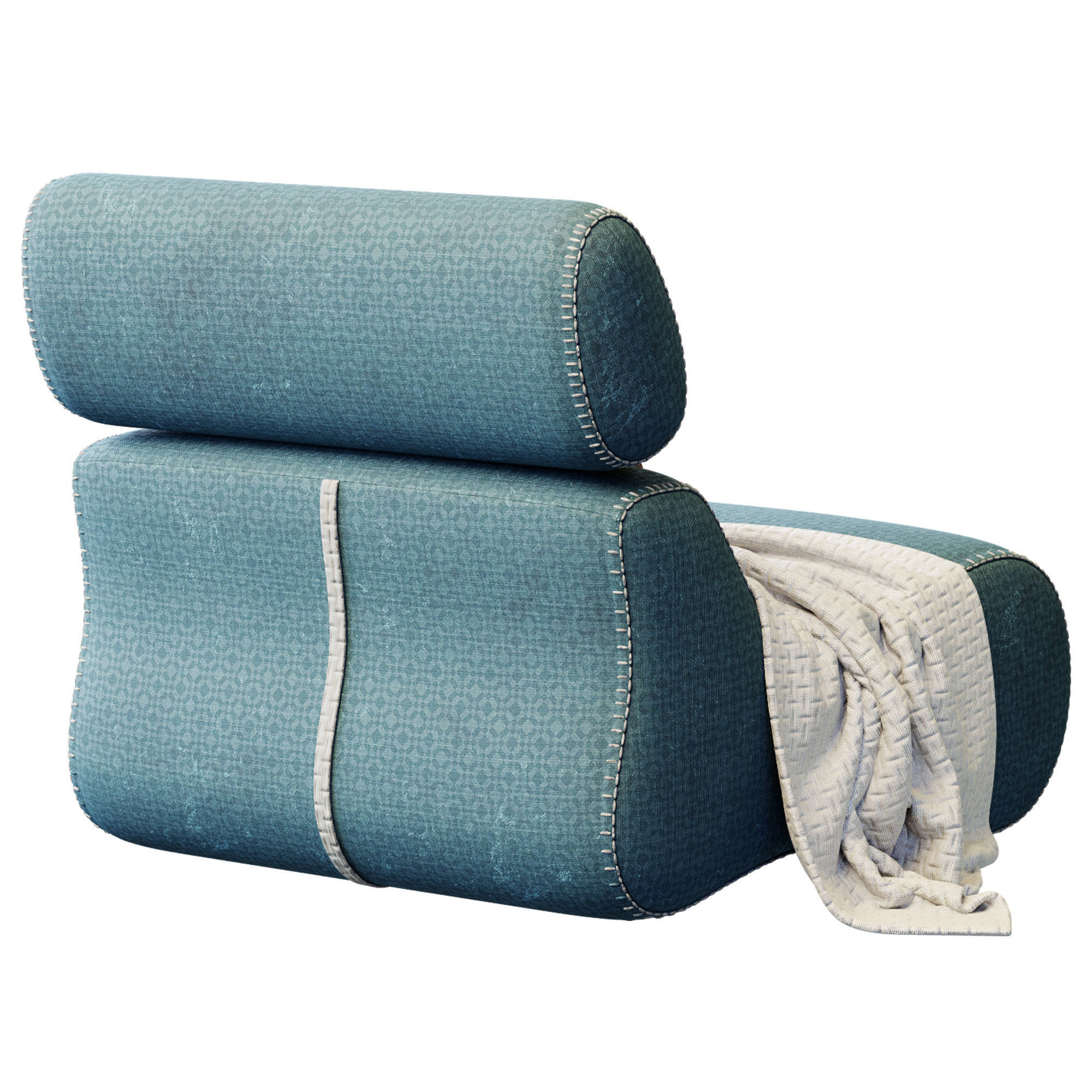 Fauteuil Club By Kave Home 3D model_11