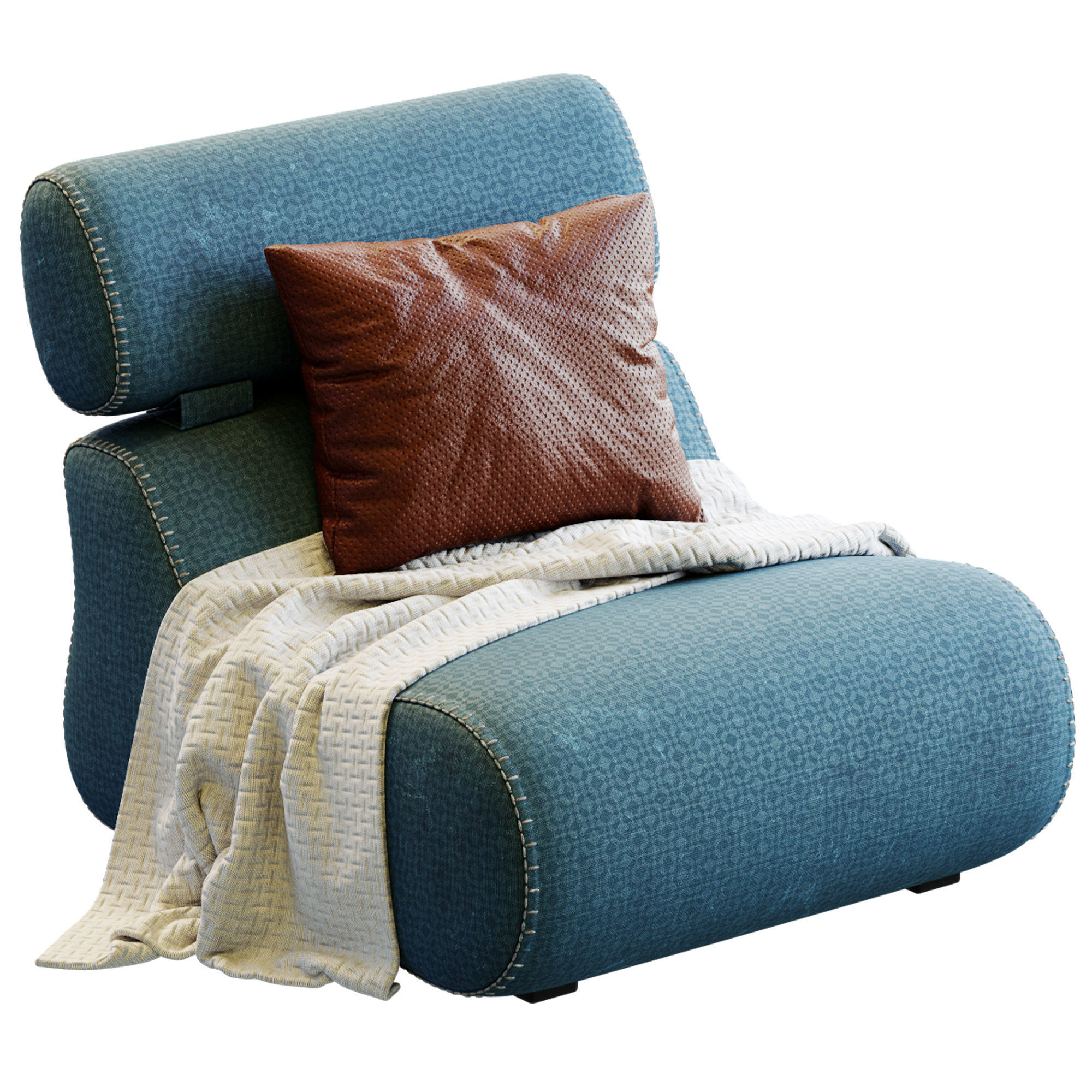 Fauteuil Club By Kave Home 3D model_5