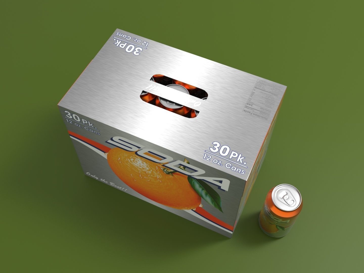 30 Pack Soda Case and Can 3D model_1