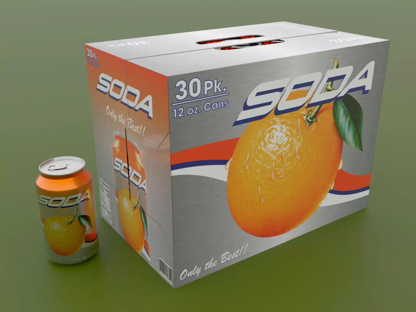 30 Pack Soda Case and Can 3D model_0