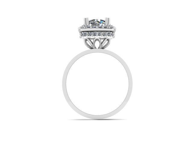 Simple Engagement Ring 3D print model_1