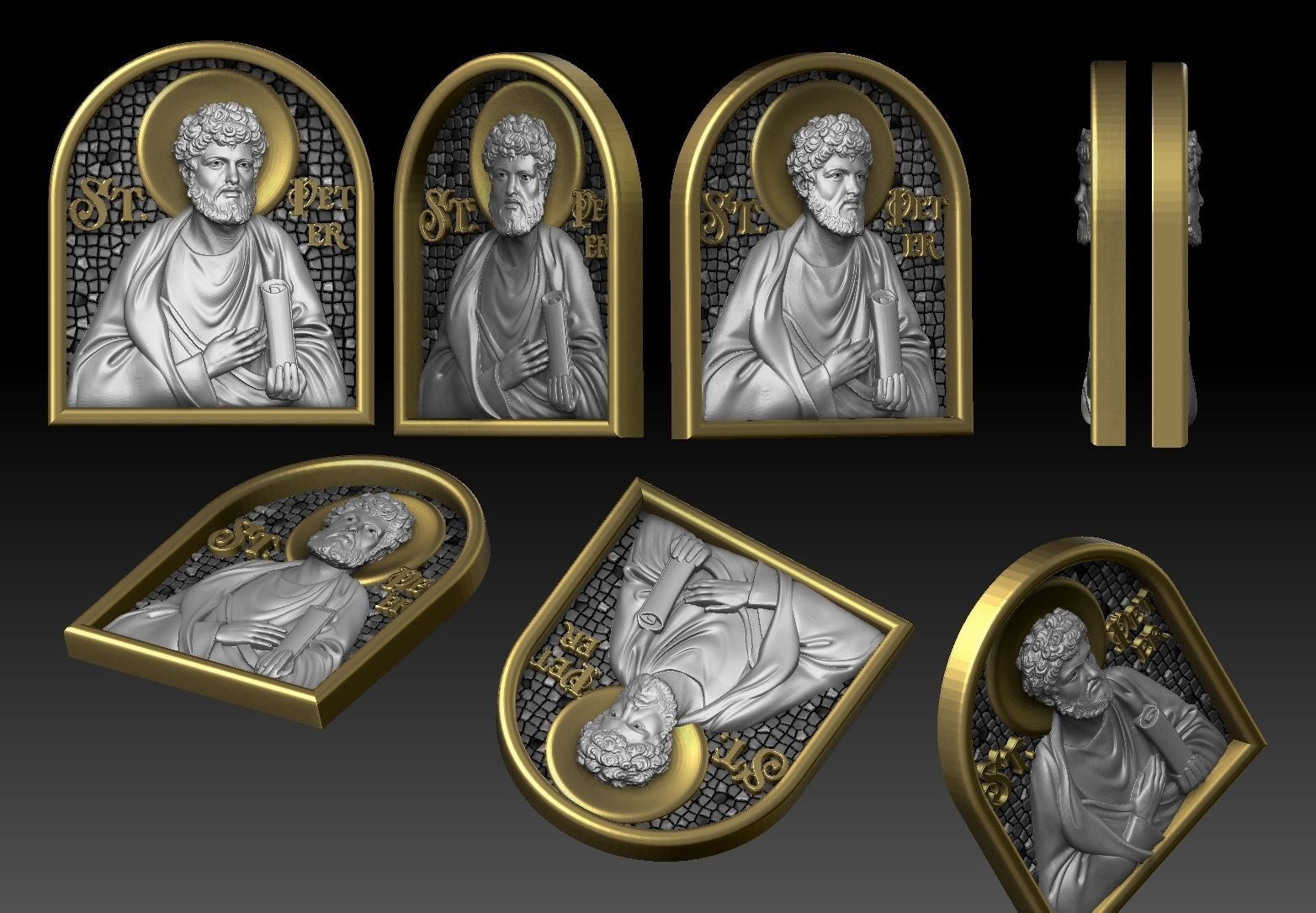 saint peter   the apostle cnc 3d model  3D print model_3