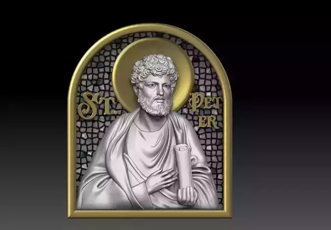 saint peter   the apostle cnc 3d model  3D print model