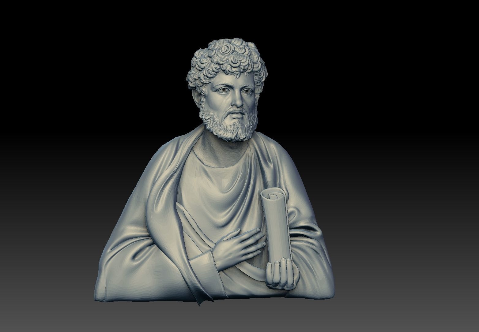 saint peter   the apostle cnc 3d model  3D print model_2