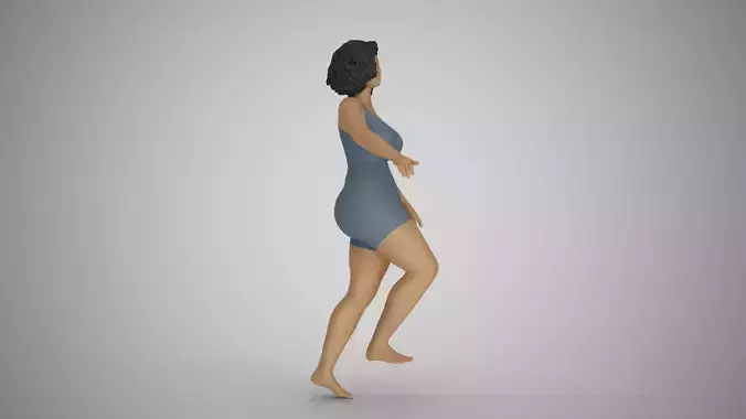 Girl Climbing Stairs