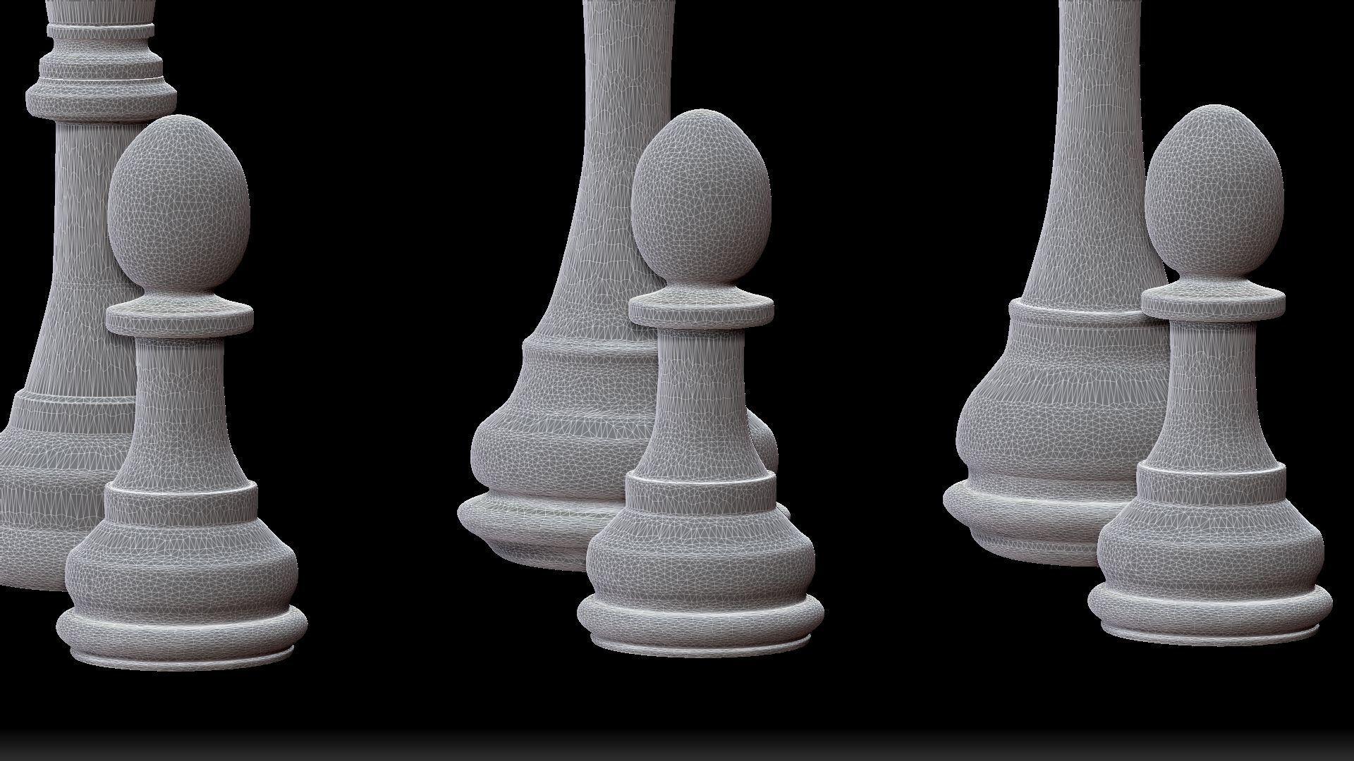 Chess Board Marble 3D model_6