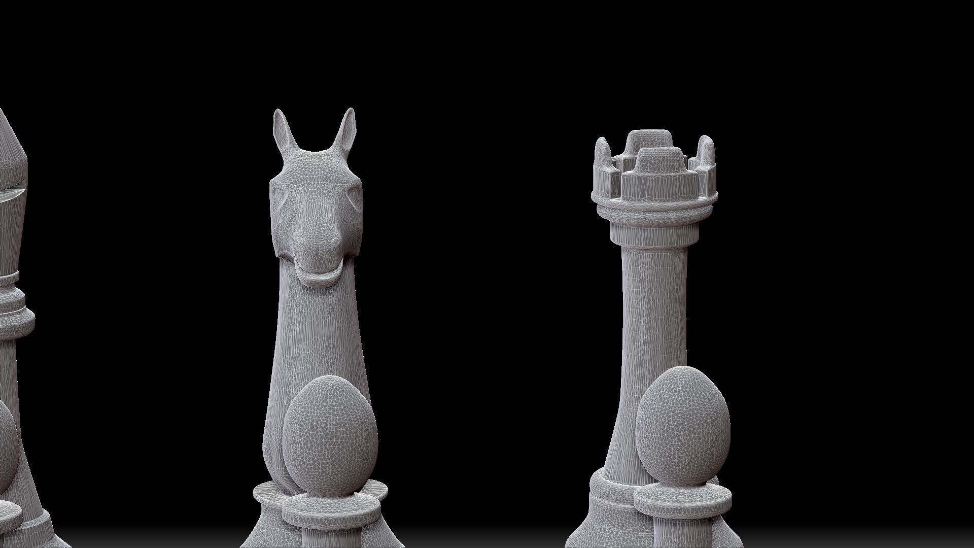Chess Board Marble 3D model_7