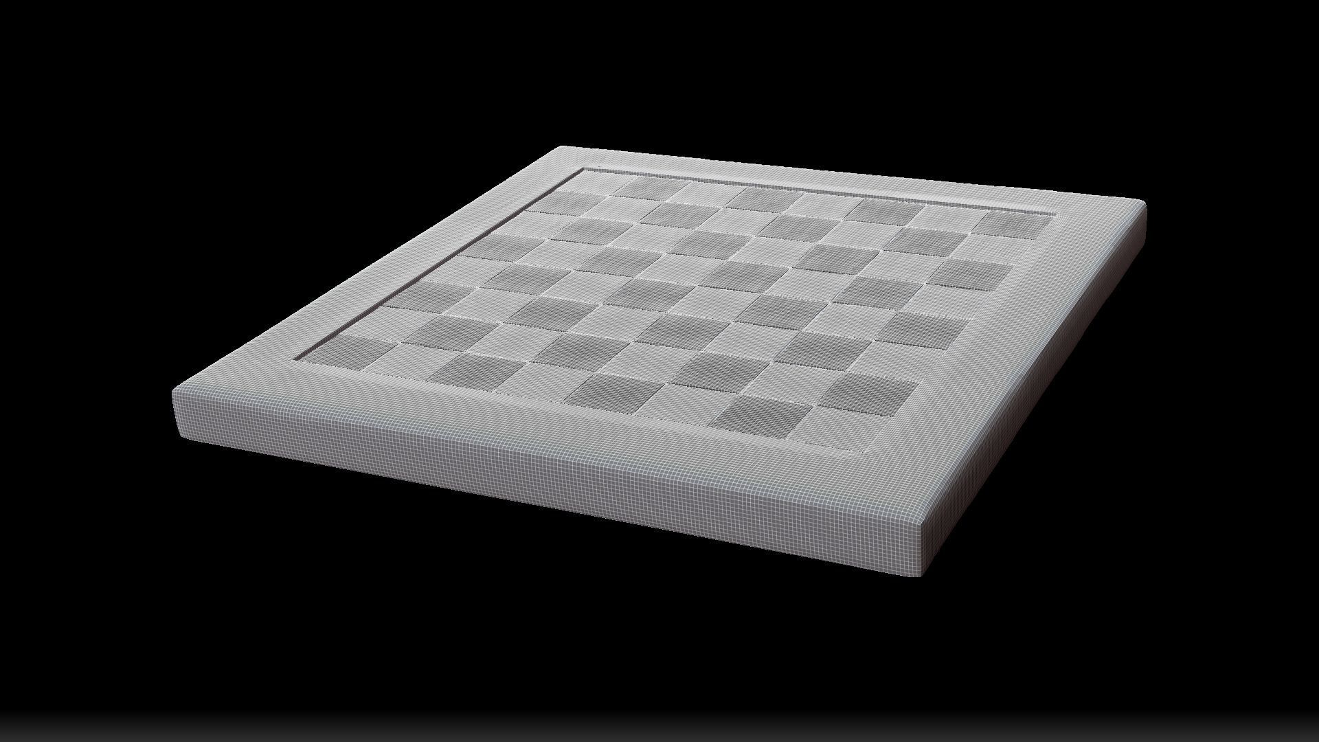 Chess Board Marble 3D model_5