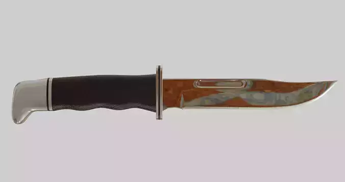 Hunting knife Free 3D model